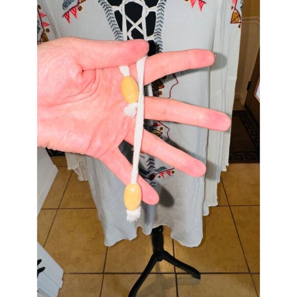 Lulus My Bell-Loved Ivory Embroidered Shift Tunic Top Peasant S Boho Cottage Cor - Picture 15 of 15